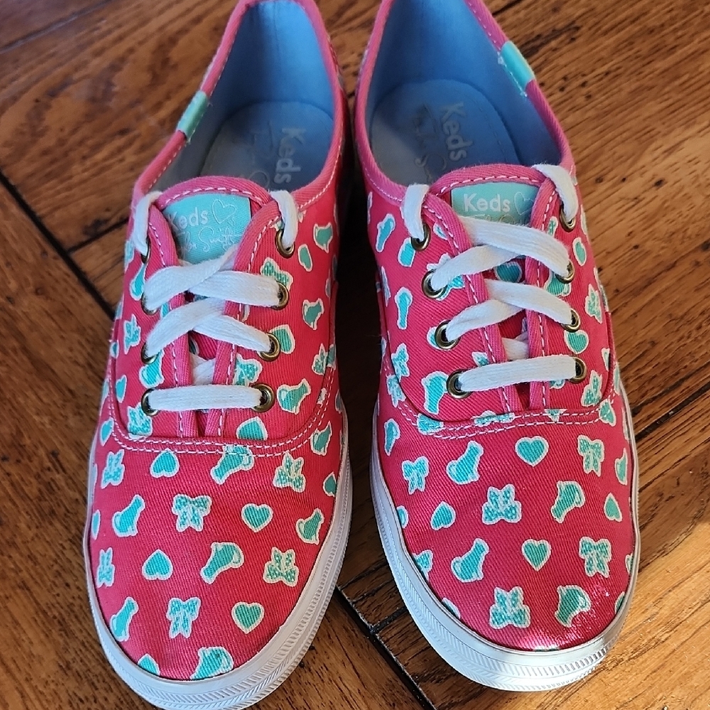 Taylor Swift Keds Pink Patterned Shoes